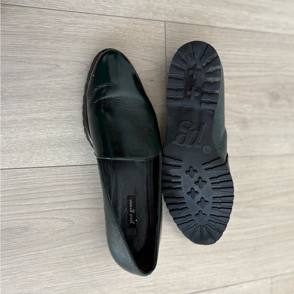 Paul Green Uptown Loafer Women’s Leather Slip-On Green Chunky Sole - Picture 3 of 4